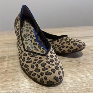 Rothy’s The Point Leopard Print Round toe flats